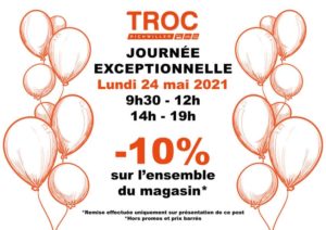 Lire la suite à propos de l’article 24/05/2021 : -10% sur TOUT le magasin*