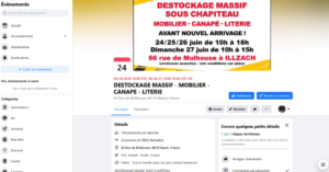 Lire la suite à propos de l’article Déstockage massif Mobilier – Canapé – Literie sous chapiteau du 24 au 27/06/2021