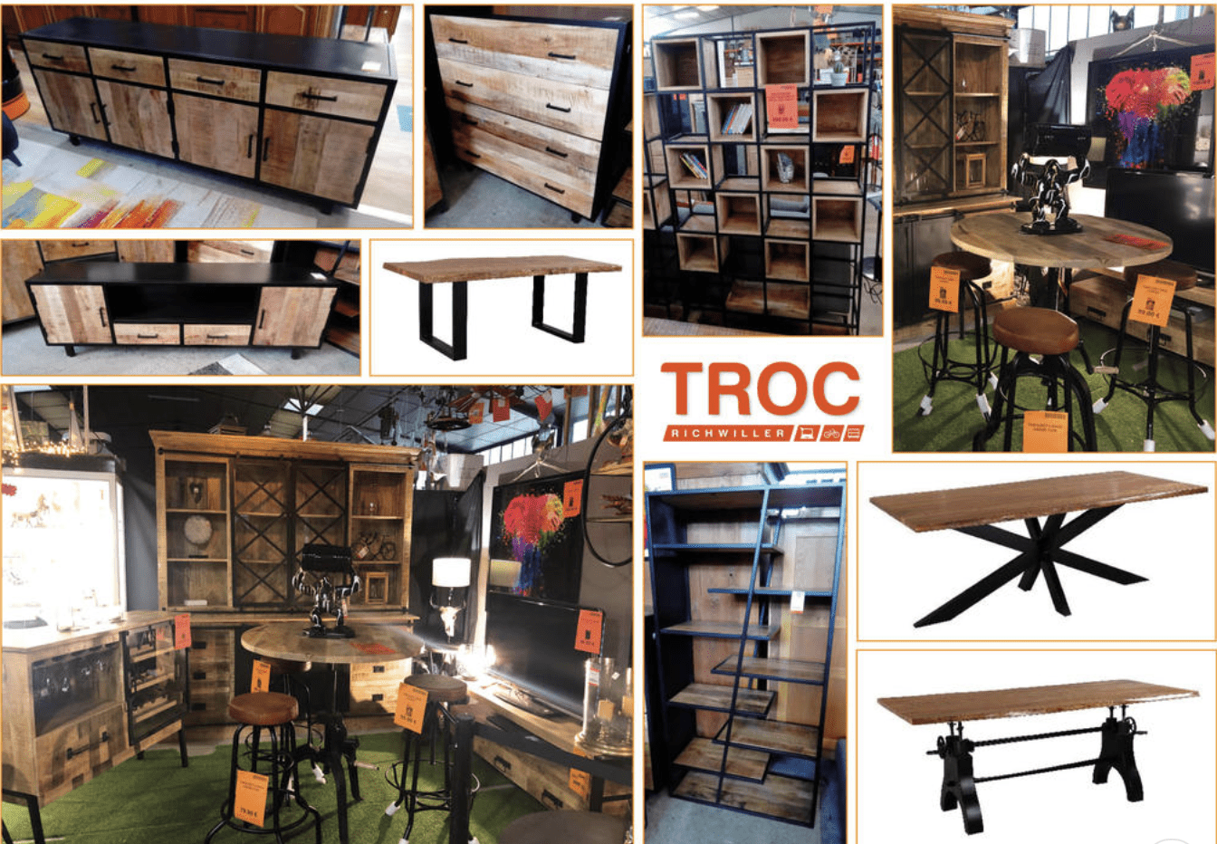 You are currently viewing Arrivage de meubles industriels, bois et métal